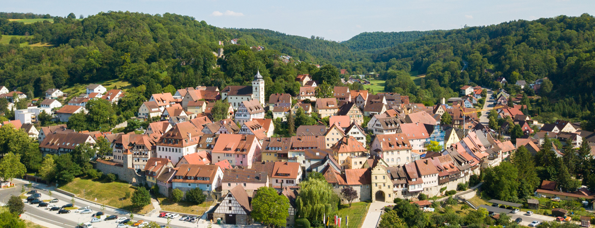 Forchtenberg von oben